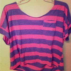 pink and purple striped crop top|cute light pink crop tops.